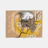 Chinesisches Tierkreis-Jahr der Ratte Fleecedecke (Vorderseite (Horizontal))