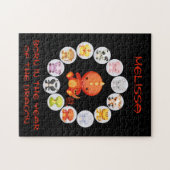 Chinesisches Tierkreis-Jahr des Drache-Puzzlen Puzzle (Horizontal)
