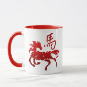 Chinesisches Tierkreis-Pferd Tasse (Links)