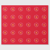 Chinesisches Tierkreiszeichen Neujahr Geschenkpapi Geschenkpapier (Flach)