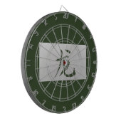 Chinesisches Tierzeichen Dragon grün Dartscheibe (Vorderseite Links)
