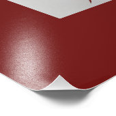 Chinesisches Tierzeichen Dragon rot Fotodruck (Ecke)