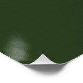 Chinesisches Tierzeichen Grün Poster (Ecke)