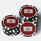Chinesisches Tierzeichen Pokerchips (Stapel)