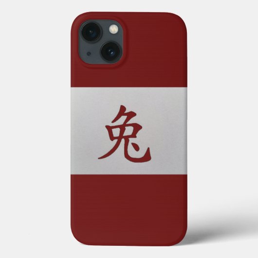Chinesisches Tierzeichen Rabbinrot Case-Mate iPhone Hülle (Rückseite)