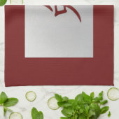 Chinesisches Tierzeichen Rabbinrot Küchentuch (Gefaltet)