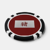 Chinesisches Tierzeichen Rot Pokerchips (Einzeln)