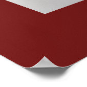 Chinesisches Tierzeichen Rot Poster (Ecke)