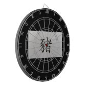 Chinesisches Tierzeichen Schwarz Dartscheibe (Vorderseite Links)