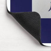 Chinesisches Tierzeichen Tiger blau Mousepad (Ecke)