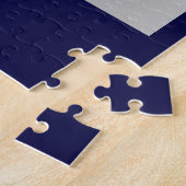 Chinesisches Tierzeichen Tiger blau Puzzle (Seite)
