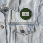 Chinesisches Tierzeichen Tiger grün Button (Beispiel)