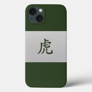 Chinesisches Tierzeichen Tiger grün Case-Mate iPhone Hülle