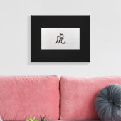 Chinesisches Tierzeichen Tiger schwarz Leinwanddruck (Insitu (Wohnzimmer))