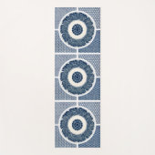 Chinesisches traditionelles blau-weißes Blumenmust Yogamatte (Vorderseite)