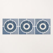 Chinesisches traditionelles blau-weißes Blumenmust Yogamatte (Vorderseite (Horizontal))