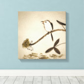 Chinesisches traditionelles Gemälde mit Vögeln Leinwanddruck (Insitu (Holzboden))