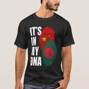 Chinesisches und Bangladesch-DNA-Flag-Erbe T-Shirt