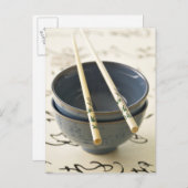 Chinesisches Utensil Postkarte (Vorne/Hinten)