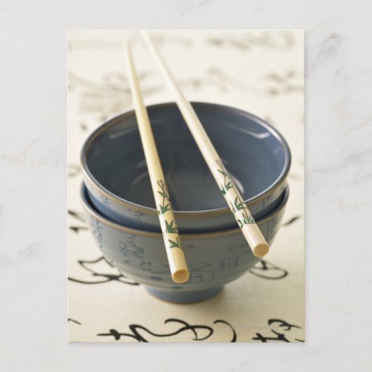 Chinesisches Utensil Postkarte (Vorderseite)