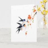 Chinesisches Valentinstag Qixi Festival Karte (Gelbe Blume)