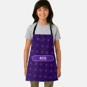 Chinesisches Violett Rosa Minimales Muster Schürze (Insitu)