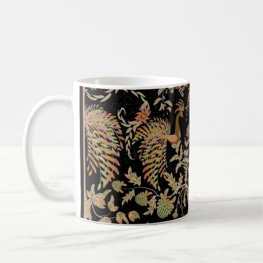 Chinesisches Vogelmuster Kaffeetasse (Links)