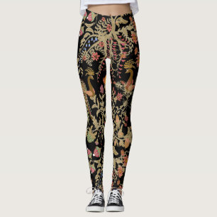 Chinesisches Vogelmuster Leggings