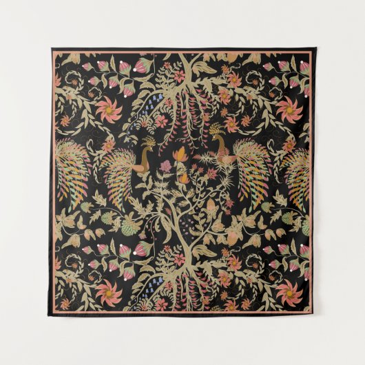 Chinesisches Vogelmuster Wandteppich (Vorderseite)