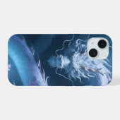 Chinesisches Wasserdrache-Kunst-Fantasy-Design mit iPhone 15 Hülle (Rückseite (Horizontal))