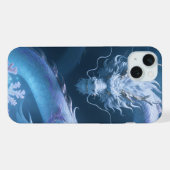 Chinesisches Wasserdrache-Kunst-Fantasy-Design mit iPhone Hülle (Rückseite (Horizontal))