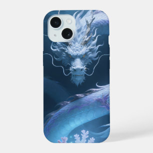 Chinesisches Wasserdrache-Kunst-Fantasydesign mit iPhone 15 Hülle