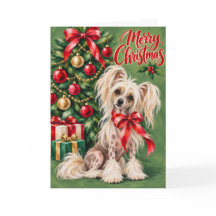 Chinesisches Weihnachtsgrußkartendesign mit Creste