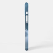 Chinesisches Weiß Blaues Drachen Kunst Fantasy Des iPhone Hülle (Linke Seite)