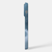 Chinesisches Weiß Blaues Drachen Kunst Fantasy Des iPhone Hülle (Linke Seite)