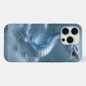 Chinesisches Weiß Blaues Drachen Kunst Fantasy Des iPhone Hülle (Rückseite (Horizontal))