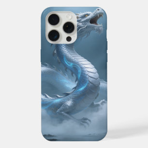 Chinesisches Weiß Blaues Drachen Kunst Fantasy Des iPhone 15 Pro Max Hülle