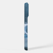 Chinesisches Weiß Blaues Drachen Kunst Fantasy Des iPhone Hülle (Rechte Seite)