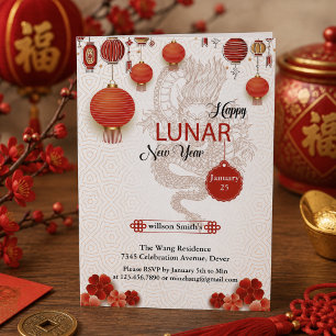 Chinesisches weißes Gold Happy Montag Neujahr der Feiertagskarte