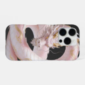 Chinesisches Weißgold-Drache Kunst Fantasy-Design  iPhone Hülle (Rückseite (Horizontal))