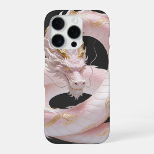 Chinesisches Weißgold-Drache Kunst Fantasy-Design  iPhone 16 Pro Hülle