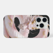 Chinesisches Weißgold-Drache Kunst Fantasy-Design iPhone Hülle (Rückseite (Horizontal))