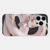 Chinesisches Weißgold-Drache Kunst Fantasy-Design iPhone Hülle (Rückseite (Horizontal))