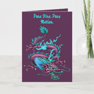 Chinesisches Wolken-Drache-Mythologisches Regenmac Karte