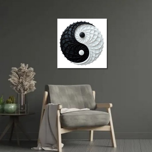 Chinesisches Yin Yang Energy Duality Poster