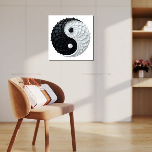 Chinesisches Yin Yang Energy Duality Poster