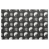 Chinesisches Yinyang-Muster mit schwarzem Hintergr Stoff (Fat Quarter (45,7 x 55,9 cm))