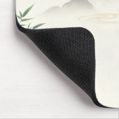 Chinesisches Zen-Tinten-Bambus-Mauspad, Minimal Mousepad (Ecke)