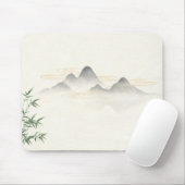 Chinesisches Zen-Tinten-Bambus-Mauspad, Minimal Mousepad (Mit Mouse)
