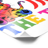 Chinesisches Zodiac - Jahr des Tigers in Regenboge Fotodruck (Ecke)